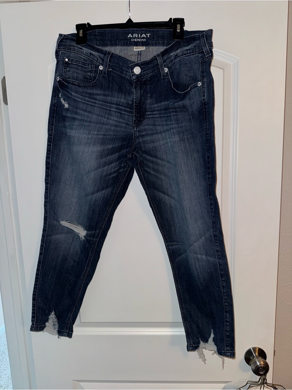 Ariat Dark Indigo Distressed Ankle Jeans